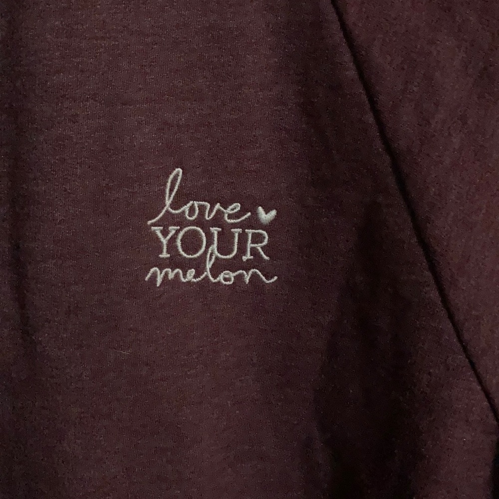 Love Your Melon hat purple crew sweatshirt